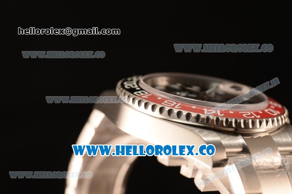 Rolex GMT-Master II Ceramic Red/Black Bezel Automatic (Correct Hand Stack) 16710 - Click Image to Close