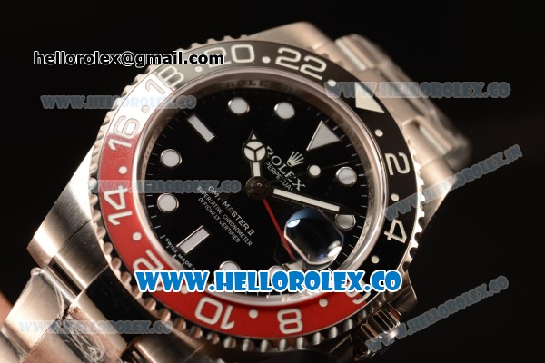 Rolex GMT-Master II Ceramic Red/Black Bezel Automatic (Correct Hand Stack) 16710 - Click Image to Close