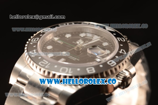 Rolex GMT-Master II Ceramic All Black Bezel Automatic (Correct Hand Stack) 116710LN - Click Image to Close