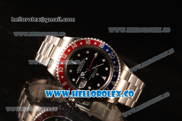 Rolex GMT-Master II Vintage Red/Blue Bezel Automatic (Correct Hand Stack) 16710 - Click Image to Close