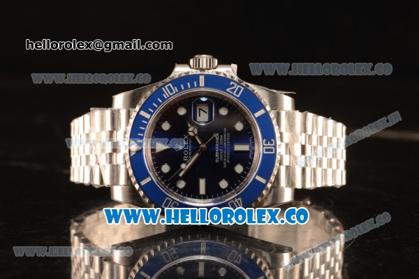 Rolex Submariner Blue Ceramic Bezel With Blue Dial All Steel With ETA 2836 EW - Click Image to Close