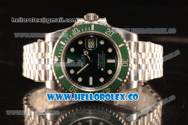 Rolex Submariner Green Ceramic Bezel With Green Dial All Steel With ETA 2836 EW - Click Image to Close