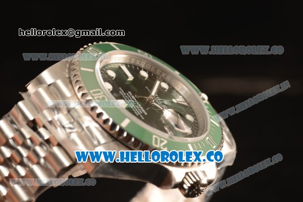 Rolex Submariner Green Ceramic Bezel With Green Dial All Steel With ETA 2836 EW - Click Image to Close