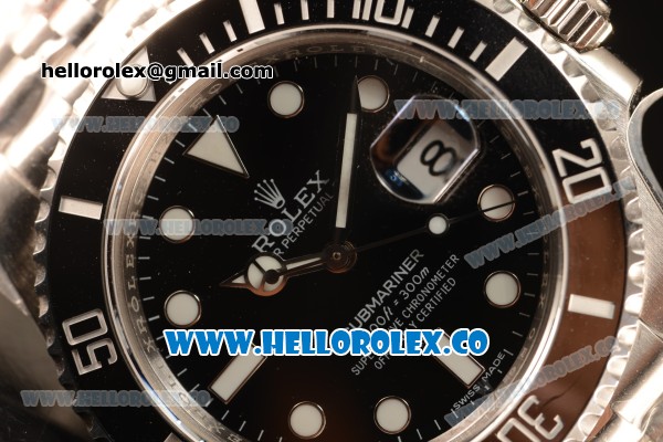 Rolex Submariner Black Ceramic Bezel With Black Dial All Steel With ETA 2836 EW - Click Image to Close