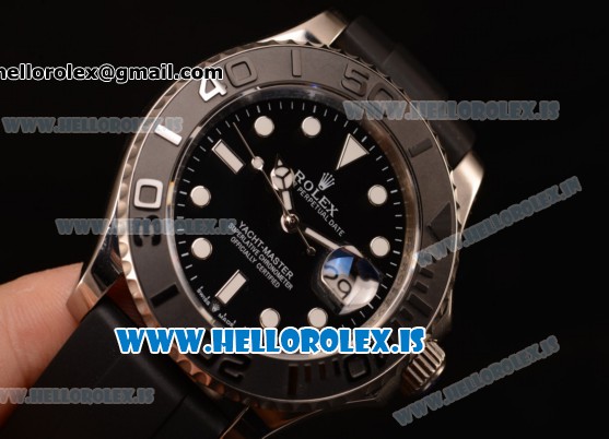 Rolex Yacht-Master II Steel Case Black Ceramic Bezel With Black Dial All Steel With ETA 2836 226659 bk - Click Image to Close