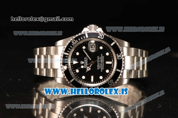 Rolex Submariner Steel Case With 2813 Automatic Movement Black Dial With Black Bezel - Click Image to Close