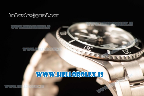 Rolex Submariner Steel Case With 2813 Automatic Movement Black Dial With Green Bezel - Click Image to Close