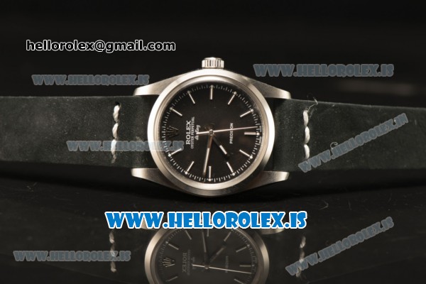 Rolex Milgauss Vintage 2813 Automatic With Black Dial Genuine Leather Strap - Click Image to Close