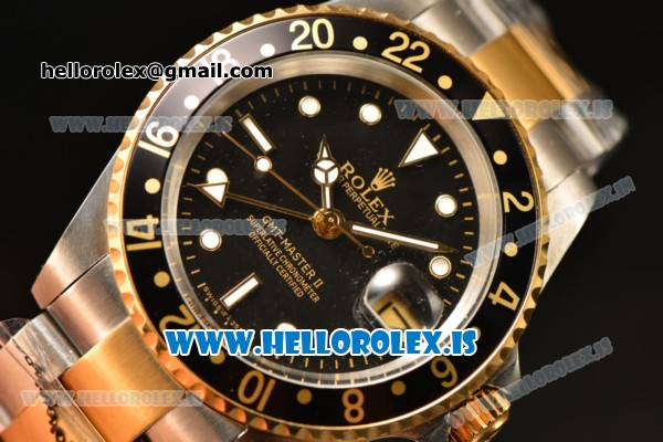 Rolex GMT-Master Vintage Brown Dial With Brown Bezel 2813 Auto Two Tone - Click Image to Close