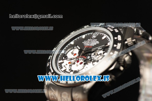 Rolex Daytona OS20 Chronograph Quartz Black Dial All Black PVD Case - Click Image to Close