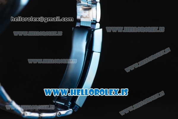 Rolex Daytona OS20 Chronograph Quartz All Black Dial All Blue PVD Case - Click Image to Close