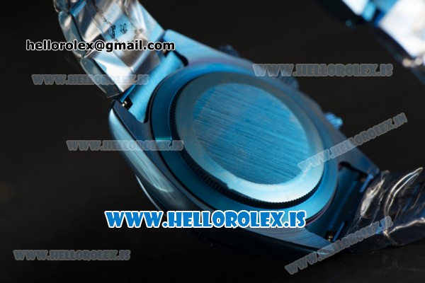 Rolex Daytona OS20 Chronograph Quartz All Blue Dial All Blue PVD Case - Click Image to Close