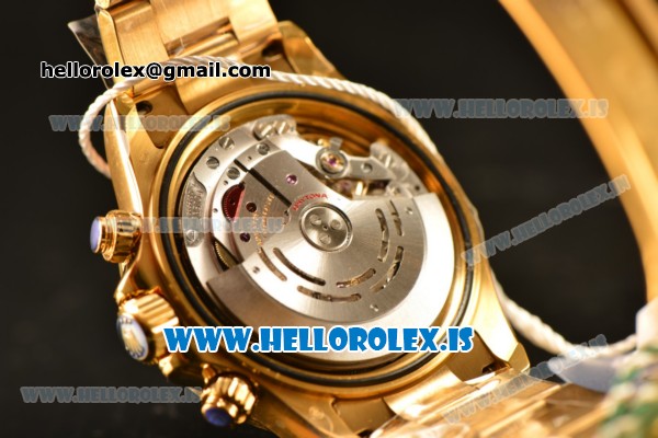 Rolex Daytona All Yellow Gold With Rolex 4130 Chrono Red Dial(EF) - Click Image to Close