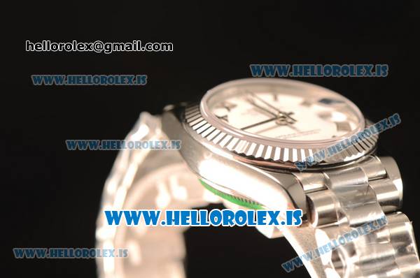 Rolex Datejust 31 Steel 2836 Auto With Steel Bracelet White Dial Roman - Click Image to Close