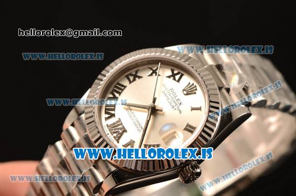Rolex Datejust 31 Steel 2836 Auto With Steel Bracelet Sliver Dial Roman - Click Image to Close