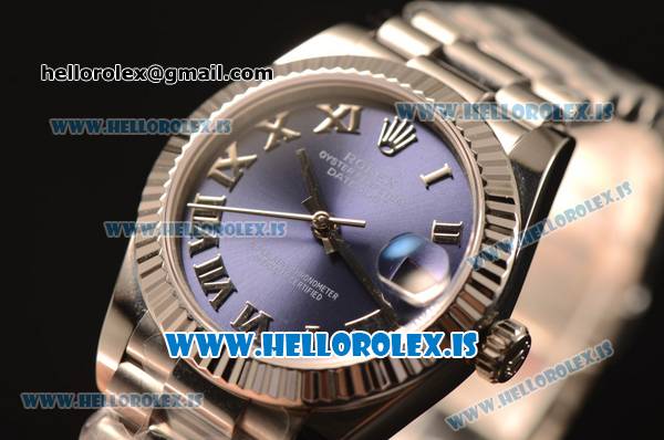 Rolex Datejust 31 Steel 2836 Auto With Steel Bracelet Blue Dial Roman - Click Image to Close