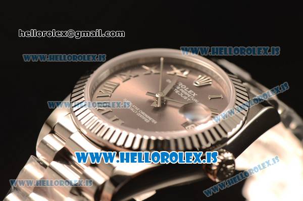 Rolex Datejust 31 Steel 2836 Auto With Steel Bracelet Grey Dial Roman - Click Image to Close