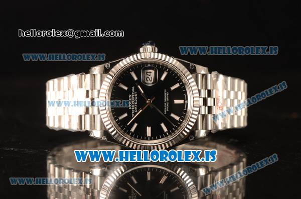 Rolex Datejust 41 Steel Rolex 3235 Auto With Steel Bracelet Black Dial Stick - Click Image to Close