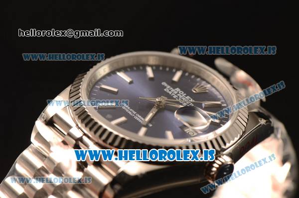 Rolex Datejust 41 Steel Rolex 3235 Auto With Steel Bracelet Blue Dial Stick - Click Image to Close