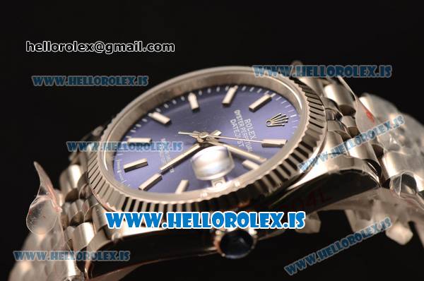 Rolex Datejust 41 Steel Rolex 3235 Auto With Steel Bracelet Blue Dial Stick - Click Image to Close
