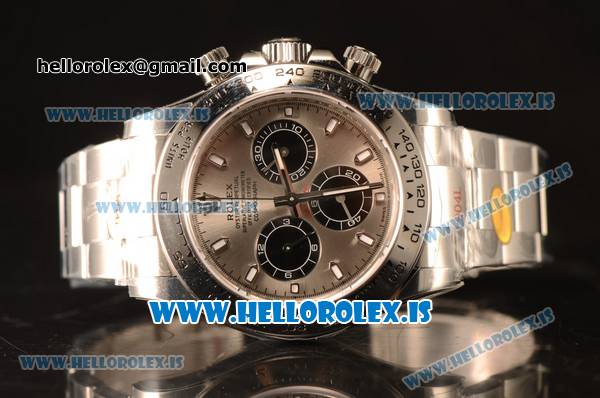 Rolex Daytona 904 Steel Rolex 4130 Auto Best Edition 1:1 Clone Grey Dial 116509 - Click Image to Close