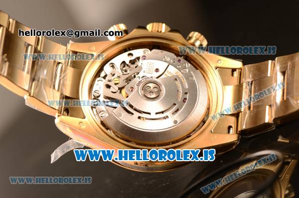 Rolex Daytona Yellow Gold Rolex 4130 Auto Best Edition 1:1 Clone Black Dial 116518LN - Click Image to Close