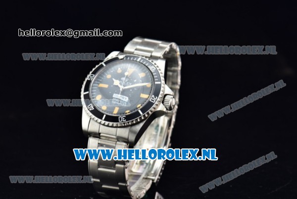 Rolex Submariner Comex Asia 2813 Automatic Steel Case with Black Dial Orange Dots Markers and Steel Bracelet - Click Image to Close