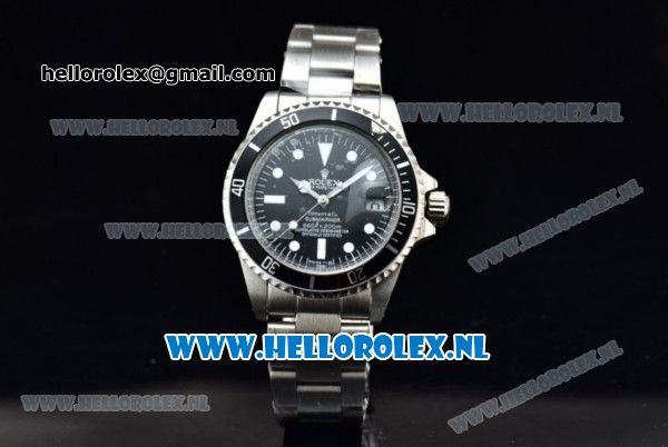 Rolex Submariner Vintage Tiffany & Co Asia 2813 Automatic Steel Case with Black Dial White Dots Markers and Steel Bracelet - Click Image to Close
