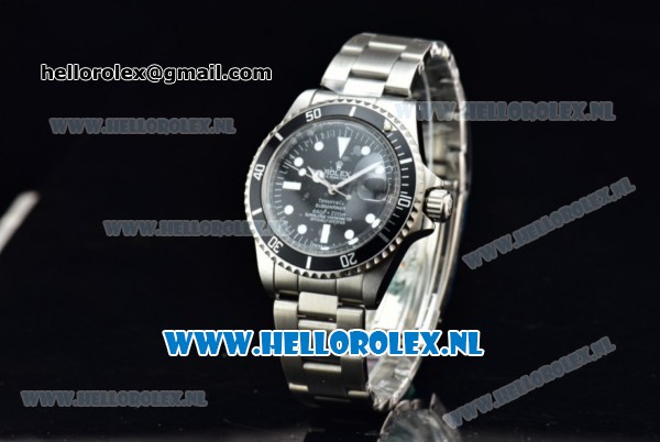 Rolex Submariner Vintage Tiffany & Co Asia 2813 Automatic Steel Case with Black Dial White Dots Markers and Steel Bracelet - Click Image to Close