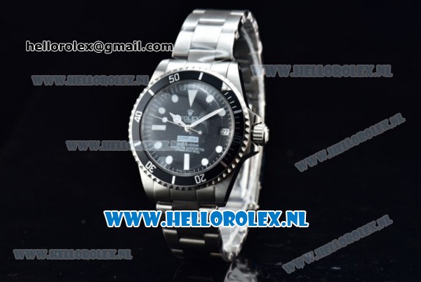 Rolex Submariner Comex Asia 2813 Automatic Steel Case with Black Dial White Dots Markers and Steel Bracelet - Click Image to Close