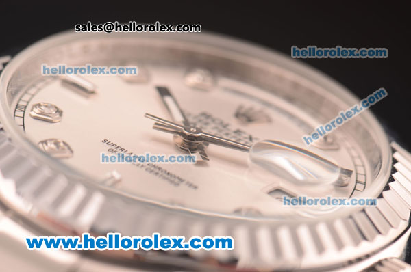 Rolex Day-Date Automatic Full Silver with Grey Dial - Click Image to Close