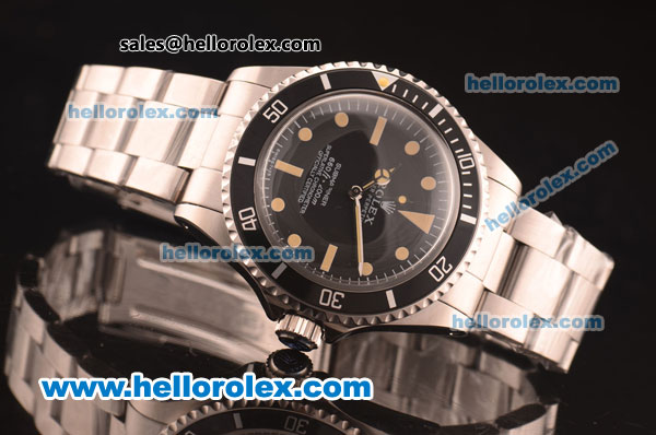 Rolex Oyster Perpetual Submariner Swiss ETA 2836 Automatic Full Steel with PVD Bezel - Click Image to Close