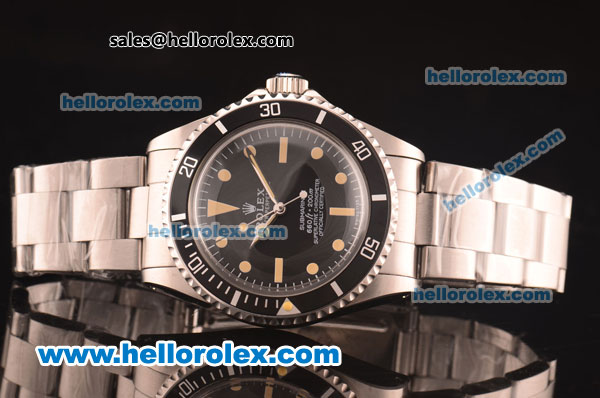 Rolex Oyster Perpetual Submariner Asia 2813 Automatic Full Steel with PVD Bezel and Yellow Markers-ETA Coating - Click Image to Close