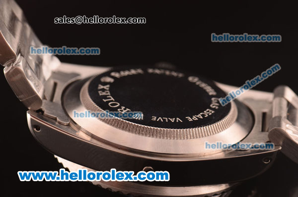 Rolex Sea-Dweller Swiss ETA 2836 Automatic Full Steel with White Markers -ETA Coating - Click Image to Close