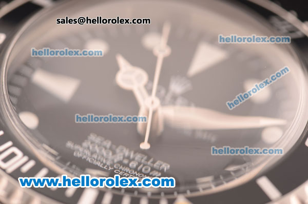 Rolex Sea-Dweller Asia 2813 Automatic Full Steel with White Markers -ETA Coating - Click Image to Close