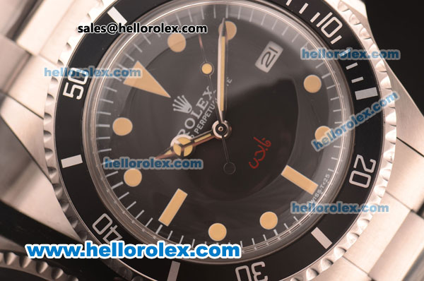 Rolex Oyster Perpetual Submariner Swiss ETA 2836 Automatic Full Steel with Yellow Markers - Click Image to Close