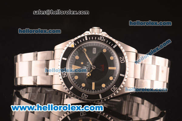 Rolex Oyster Perpetual Submariner Asia 2813 Automatic Full Steel with Yellow Markers -ETA Coating - Click Image to Close