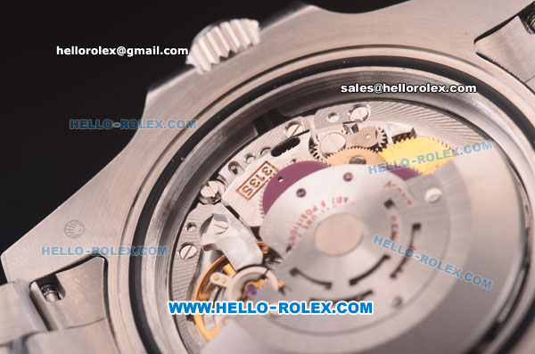 Rolex Submariner Super Clone Rolex 3135 Movement Full Steel with PVD Bezel and Black Dial (LF) - Click Image to Close