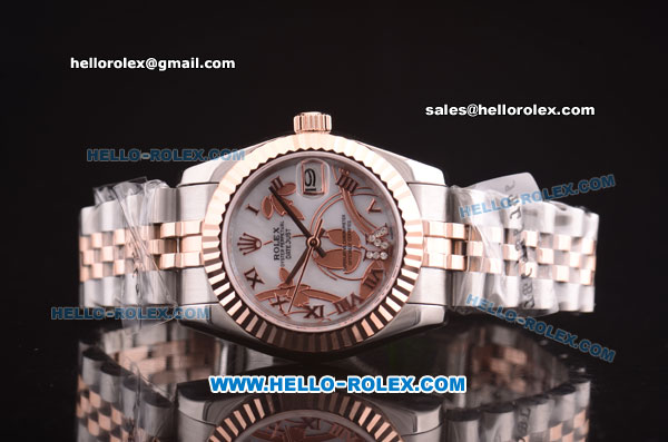 Rolex Datejust Swiss ETA 2671 Automatic Two Tone with White MOP Dial-31mm - Click Image to Close