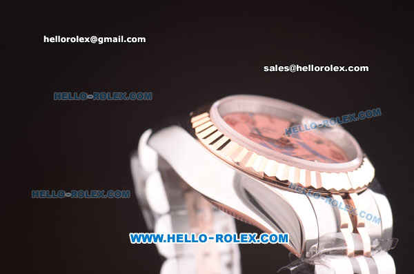 Rolex Datejust Automatic Two Tone with Pink MOP Dial-31mm - Click Image to Close