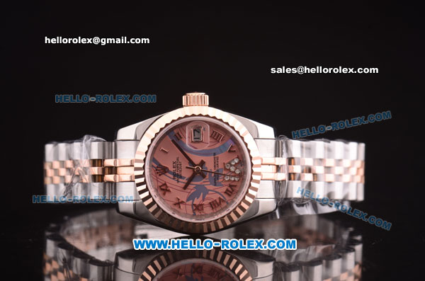 Rolex Datejust Swiss ETA 2671 Automatic Two Tone with Pink MOP Dial-31mm - Click Image to Close