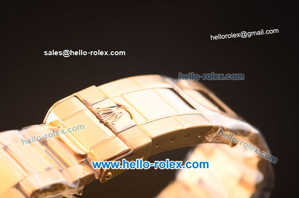 Rolex Yachtmaster Swiss ETA 2836 Automatic Full Gold with Gold Dial 10 Micron Plated-1:1 Original - Click Image to Close