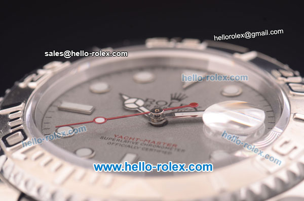 Rolex Yachtmaster Swiss ETA 2836 Automatic Full Steel with Silver Dial 10 Micron Plated-1:1 Original - Click Image to Close