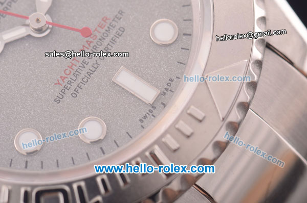 Rolex Yachtmaster Swiss ETA 2836 Automatic Full Steel with Silver Dial 10 Micron Plated-1:1 Original - Click Image to Close