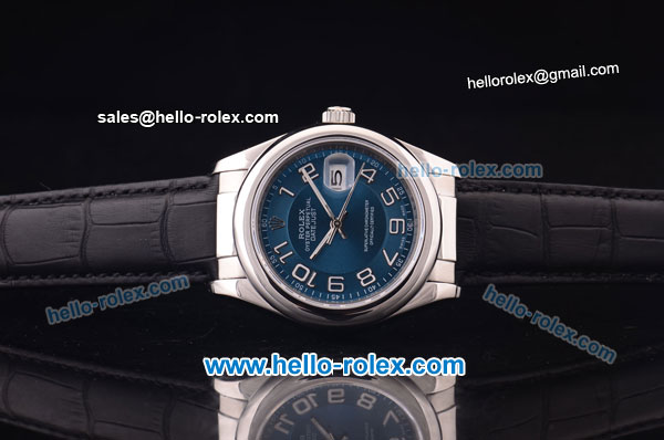 Rolex Datejust Working Chronograph Automatic Movement with Blue Dial - Click Image to Close