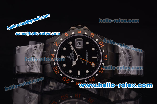 Rolex Explorer II PXD Limited Edition 2813 Automatic Full PVD with Black Dial - Click Image to Close