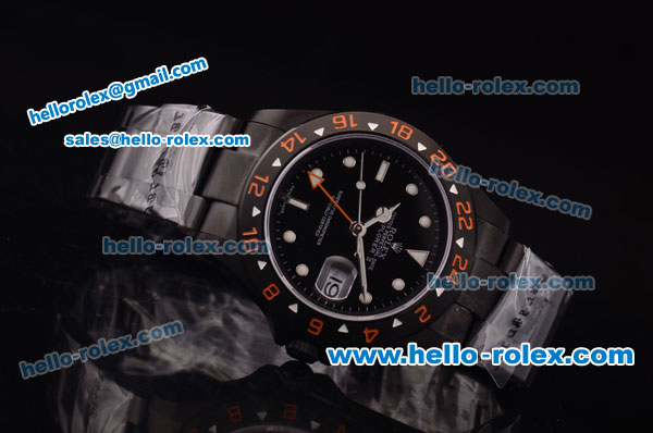 Rolex Explorer II PXD Limited Edition 2813 Automatic Full PVD with Black Dial - Click Image to Close