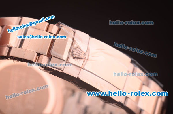 Rolex Daytona Automatic Full Rose Gold with PVD Bezel and Brown Dial - Click Image to Close