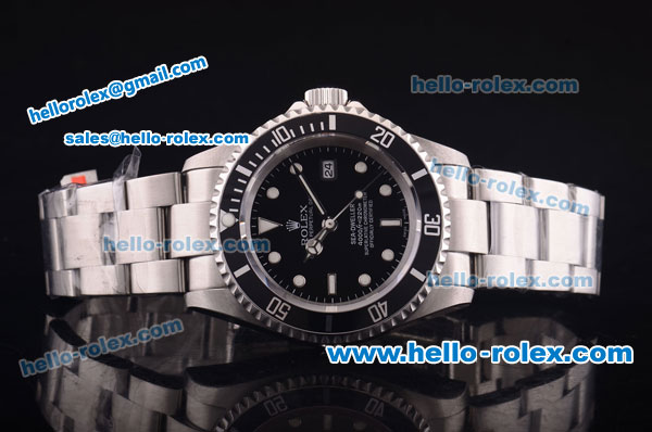 Rolex Oyster Perpetual Sea-Dweller Rolex 3135 Full Steel with Black Bezel and Black Dial - Click Image to Close