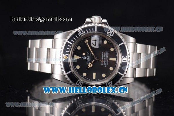 Rolex Submariner Swiss ETA 2836 Automatic Stainless Steel Case/Bracelet with Black Dial and Dot Markers - Click Image to Close